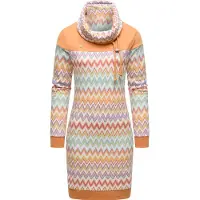 Ragwear Kjole 'Chlloe' ecru / lyseblå / orange / hindbær
