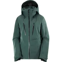 Salomon - Skijakker dame - Brilliant 2.0 Jacket W Green Gables til Unisex - Størrelse L - Grøn