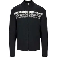 Dale of Norway - Sweatre - Dalestølen Jacket Dark Charcoal/Off White til UnisexUld - Størrelse S - Sort