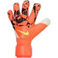 Nike Målmandshandske Grip 3 Max Voltage - Orange/Sort/Neon - Græs (FG), størrelse 9