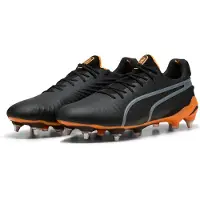 Puma KING ULTIMATE MxSG Football Boots Unisex, Shoes, Black/Heat Fire/Silver, 42