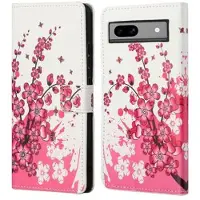Mtp Products Google Pixel 8a Style Series Pung Taske - Pink Blomster