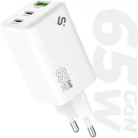 Subblim Gan Vægoplader Med Usb-a Og Usb-c 65w