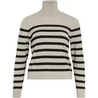 Vila Pullover 'KERRY' beige / sort