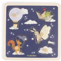 Filibabba Sanse-puslespil i træ - Little Adventurers