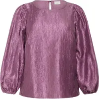 KAFFE CURVE Bluse lysviolet