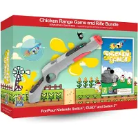 Ginza.se Games Switch 2 Chicken Range Game-(code In Box) With Rifle Bundle