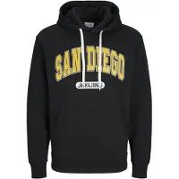 Jack & Jones Sweatshirt 'JJEBradley' gul / sort / hvid
