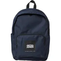 Jack & Jones Rygsæk 'Back to School' mørkeblå / sort / hvid