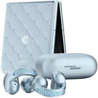 Motorola razr 60 256GB/8GB - PANTONE Ice Melt - with moto buds loop with crystals by Swarovski
