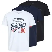 Jack & Jones Bluser & t-shirts 'Ethan' navy / rød / sort / hvid