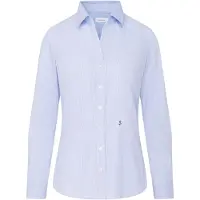 Seidensticker Bluse 'Schwarze Rose' marin / lyseblå / sort