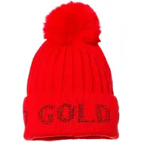 Goldbergh - Skihuer dame - Hodd Flame til UnisexUld - Rød