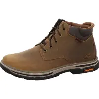 SKECHERS Skecherstil mænd. 204394 Ankelstøvler i læder Segment 2.0 Brodgen brun (40), Fast, Blonder, Casual