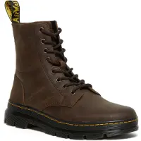 Dr. Martens Snørestøvler 'Combs' mørkebrun / gul
