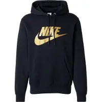 Nike Sweatshirt 'CLUB' gylden gul / sort