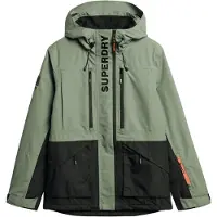 Superdry Superdrytil mænd. MS110191A Ultimate Freestyle Skijakke grøn (S), Casual, Udendørs, Genanvendt polister