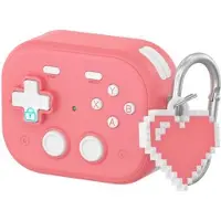 Mtp Products AirPods Pro 3 Vintage spillekonsol-stil plastik cover med hjertevedhæng - Pink