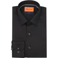 Suitable Twill Skjorte Sort måle