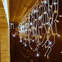 Aigostar Icicle Wave Flat Cold White 15mx0.6m 75 Strips Ip44 Indoor & Outdoor Low Voltage Lyskæde
