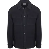 Suitable Overshirt Uldmiks Marineblå Blå Mørkeblå måle