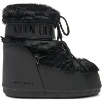 Moon Boot Moon Boottil kvinder. 80D1409390 Icon Low Faux Boots sort (39/41), Fast, Ingen, Casual, Sne