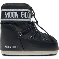 Moon Boot Moon Boottil kvinder. 80D1409340 Icon lave nylonstøvler sort (33/35), Fast, Ingen, Casual, Sne