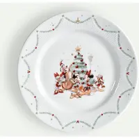 Fyrklövern Disney Jul tallerken 27 cm Middagstallerken