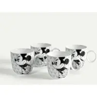 Fyrklövern Mickey Mouse Silhouette krus 32 cl 4-pak