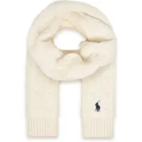 Ralph Lauren Polo Ralph Laurenunisex. 323953206005 Hvidt bomuldshalstørklæde i snoningsstrikning (L/XL), Casual