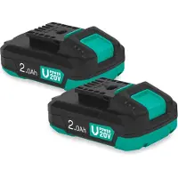 Vonroc Akku VPower 20V | Duo Pack | 2x 2.0Ah Li-ion Batteri med USB-C & Powerbank Funktion