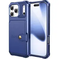 Mtp Products iPhone 17 Pro TPU Cover med Kortholder - Blå