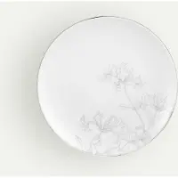 Fyrkövern Kaprifolie asiet 21 cm, Hvid