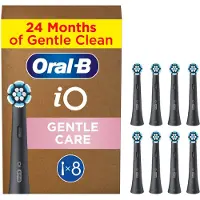 Oral-B Końcówka Braun iO Gentle Clean 8-pack, black brush heads, for sensitive areas and healthier gums
