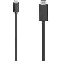 Hama Essential Line - Adapterkabel - USB-C han til HDMI han - 1.5 m - sort - 4K(3840 x 2160) support