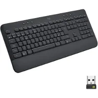 Logitech - Trådlöst tangentbord - Full ergonomisk med -headsets -Signature K650 - Graphite