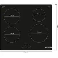 Bosch Pie611bb5e Induktionskomfur 60 Cm 4 Blus