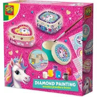 SES Creative Diamond Painting Unicorn Jewellery Boxes Perler Til Armbånd