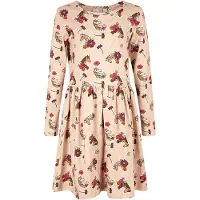 Happy girls Kjole beige / rød / sort