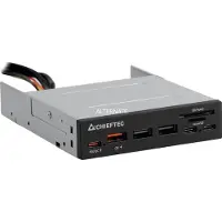 Chieftec CRD-908H - Kortlæser - 2-i-1 - 3,5 (SD, microSD) - USB 3.2 Gen 1 / USB-C