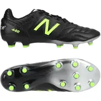 New Balance 442 V2 Pro FG Lime Light - Sort/Grøn - Græs (FG), størrelse 45