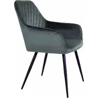 Scandinavian Living Hals spisebordsstol - Grøn velour | Møbelsalg.dk
