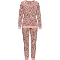Vivance Pyjamas 'Dreams' lyserød / sort / hvid