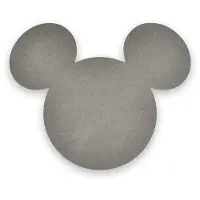 Fyrkövern Disney Mickey Mouse glasunderlag lysegrå 4-pak