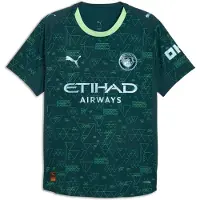 Puma Manchester City 25/26 Authentic Fourth Jersey Men, Sport, Green Terrain, S