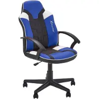 X Rocker gaming stol Saturn børn sort/grå/blå