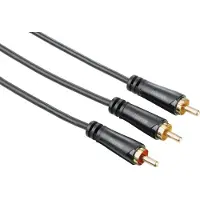 Hama 00122290, 2 x RCA, Hanstik, RCA, Hanstik, 7,5 m, Sort