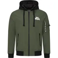 Lonsdale Overgangsjakke oliven / sort / hvid