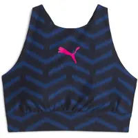 Puma individualBLAZE Eversculpt Football Bra Women, Clothing, Navy/Clyde Royal/Ravish, S