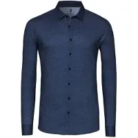 Desoto Twill Skjorte i Optics Indigo Blå Mørkeblå måle